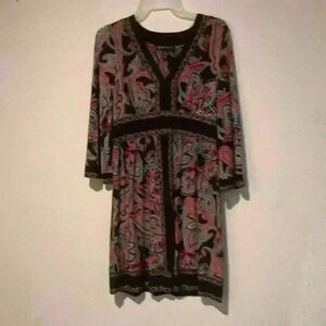 INC International Concepts P/SM women’s paisley dress multi colored
